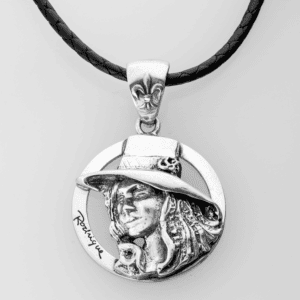 Pendant: Jolie Blonde on silver chain